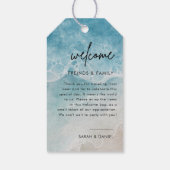 サマービーチ結婚式ウェルカムバッグラベル ギフトタグ (裏面)