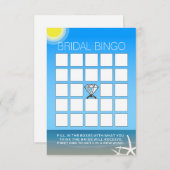 サマービーチ ブライダルシャワー ビンゴカード (正面/裏面)