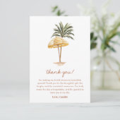 サマービーチ ブライダルシャワー 感謝カード (スタンド正面)