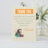 サマービーブウォーターカラーモンキー – 誕生日 サンキューカード (スタンド正面)