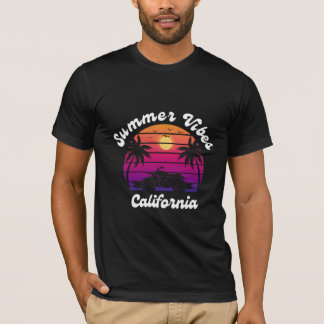 サマービーブカリフォルニア – レトロサンセットTシャツ Tシャツ