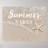 サマービーブシー海ビーチ砂シースターポスター ポスター (正面)