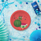 サマービーブスイカパーティー招待状 ペーパープレート (パーティー)