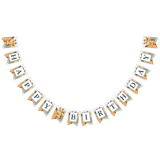 サマービーブスウォーターカラーキリン – 誕生日 バンティングフラッグ (全)