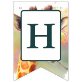 サマービーブスウォーターカラーキリン – 誕生日 バンティングフラッグ (第2の旗)