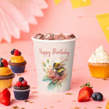 サマービーブスウォーター色（昆虫）マルハナバチハッピーバースデー