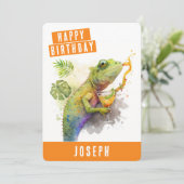 サマービーブスカメレオン誕生日カード シーズンカード (スタンド正面)