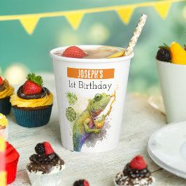サマービーブスカメレオン – 1歳の誕生日 –  紙コップ