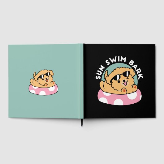 サマービーブスドッグ – サングラスと浮き子犬 ゲストブック (全面)