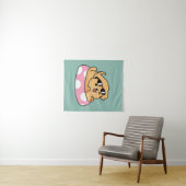 サマービーブスドッグ – サングラスと浮き子犬 タペストリー (インサイチュ(横))