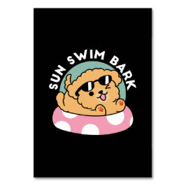 サマービーブスドッグ – サングラスと浮き子犬 テーブルナンバー