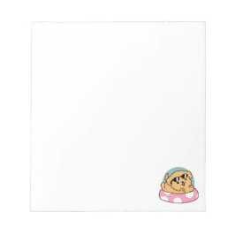 サマービーブスドッグ – サングラスと浮き子犬 ノートパッド