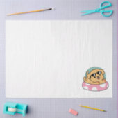 サマービーブスドッグ – サングラスと浮き子犬 薄葉紙 (クラフト)