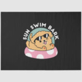 サマービーブスドッグ – サングラスと浮き子犬 薄葉紙 (正面)