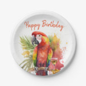 サマービーブスパロト – 誕生日 ペーパープレート (正面)