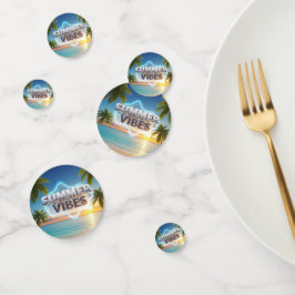 サマービーブテーブル紙吹雪- 3d & カラフルSummer コンフェッティ