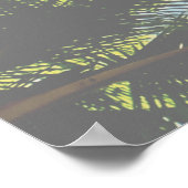 サマービーブトロピカルパームツリーグリーンブルースカイ ポスター (角)