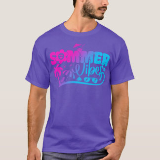 サマービーブハローサマーサンセットビーチサマーバッカ Tシャツ