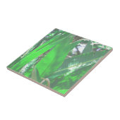 サマービーブバナナツリー葉淡い色のグリーンパステル タイル (側面)