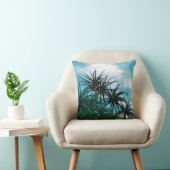 サマービーブパームツリー葉の緑 クッション (椅子)