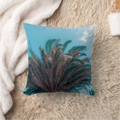 サマービーブパームツリー葉の緑 クッション (ブランケット)