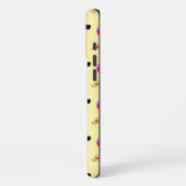 サマービーブビーチボールサングラスサンハットアイスポップ・アートの iPhoneケース (左側面)