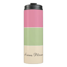 サマービーブピンク&セージ緑パステルカラーブロック