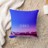 サマービーブブルーパープルパーソナルモダンーパーソナル クッション (ブランケット)
