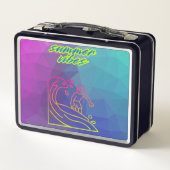 サマービーブボーイサーフィン。 メタルランチボックス (裏面)