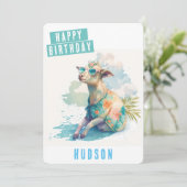 サマービーブヤギ誕生日カード シーズンカード (スタンド正面)