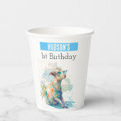 サマービーブヤギ – 1歳の誕生日 –  紙コップ (正面)