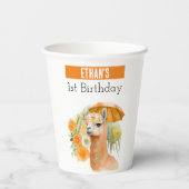 サマービーブラマ – 1歳の誕生日 –  紙コップ (裏面)