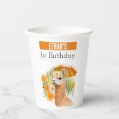 サマービーブラマ – 1歳の誕生日 –  紙コップ (正面)