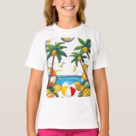 サマービーブ&おもしろい屋外 Tシャツ (正面)