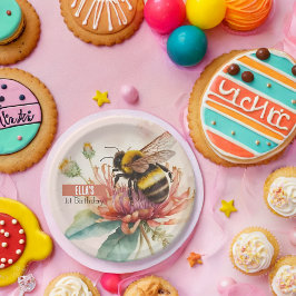 サマービーブ（昆虫）マルハナバチ – バースデーパーティー –  ペーパープレート