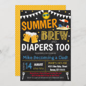 サマービールベビーシャワー招待状 招待状 (正面/裏面)