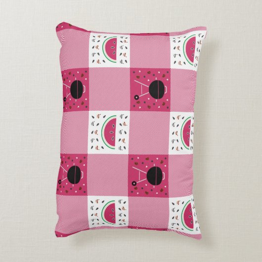 サマーピクニックアクセント枕 アクセントクッション (裏面(縦))