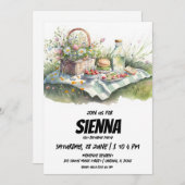 サマーピクニックオンザフィールド招待状 招待状 (正面/裏面)