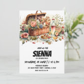 サマーピクニックカントリーサイドビュー招待状 招待状 (スタンド正面)