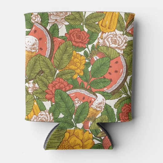 サマーピクニックスイカアイスクリーム 缶クーラー (正面)