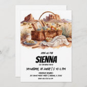 サマーピクニックデザートビュー招待状 招待状 (正面/裏面)