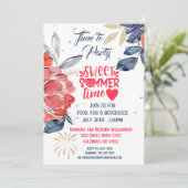 サマーピクニックバーベキューパーティの招待状 招待状 (スタンド正面)