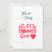 サマーピクニックバーベキューパーティの招待状 招待状 (裏面)