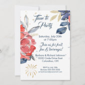 サマーピクニックバーベキューパーティの招待状 招待状 (正面)