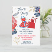 サマーピクニックバーベキューパーティー 招待状 (スタンド正面)