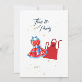 サマーピクニックバーベキューパーティー 招待状 (裏面)