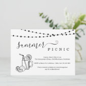 サマーピクニックパーティの招待状 招待状 (スタンド正面)