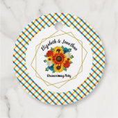 サマーピクニックパーティー幾何学的フローラ フェイバータグ (裏面)