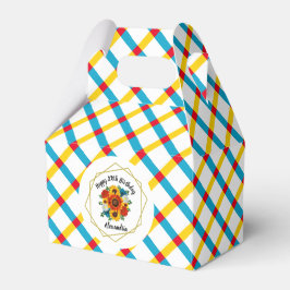 サマーピクニックパーティー幾何学的フローラ フェイバーボックス