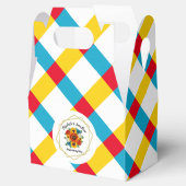 サマーピクニックパーティー幾何学的フローラ フェイバーボックス (オープン)